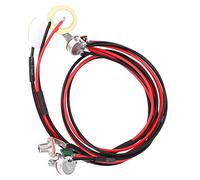 Jenivaint Pickup Piezoelettrico a Contatto, Pickup Acustico Precablato in Plastica con Jack da 6,35 Mm, Controllo Volume e Tono, Doppio Trasduttore per Chitarra Folk Ukulele Banjo Pratica Busking
