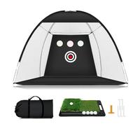 Jenivaint Rete da Allenamento per Altalena da da 10 Piedi Rete da Allenamento per da per Colpire con Tappetino da Pratica per la Guida in Cortile Chipping Facile Installazione (Set da 3 metri)