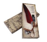 Jenivaint Set Penna Calligrafica con, Penna Doca con 5 Pennini (rosso)