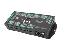 Jenivaint X 512 Decodificatore Controller LED RGBW Custodia in Plastica Display Digitale a 36 Ingresso da 9 V a 24 V 256 Scala di Grigi per Strisce Luminose LED Illuminazione Scenica Casa Fai da Te