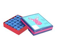 Jenngaoo 50PZ Punte per Stecca da Biliardo in Pelle PU, Accessori Replace con Scatola Conservazione Anti-Deformazione ad Alta Aderenza per Giochi Pool/Snooker Professionisti