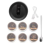 Jenngaoo Affumicatore Elettrico per Whiskey Ricaricabile con 6 Aromi di Chips Legno, Kit per Cocktail e Cibo Portatile Materiale ABS, per Cocktail, Casa, Hotel, Eventi, Idee