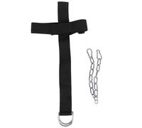 Jenngaoo, Allenatore per Collo e Spalle con Cintura Regolabile, Catena in Acciaio da 30 Pollici e Fascia Traspirante, Supporto fino a 250lb per Allenamento Forza e Fitness