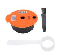Jenngaoo Capsule Caffè Riutilizzabile Ricaricabile, Filtro per Macchina da Caffè con Cucchiaino e Spazzola, Accessorio Compatibile con Macchine da Caffè a Capsule, Kit per Caffè in (180 ml)
