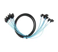 Jenngaoo Cavo Mini SAS, 6 SATA a 6 SATA Cavo Dritto Curvo Cavo della Scheda Madre del Computer, velocità di Trasmissione: 6 Gbps/s(0.5m)