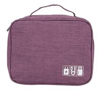 Jenngaoo Custodia da viaggio Organizzatore Electronics, borsa multifunzionale per organizzatore di cavi per caricabatterie, banca elettrica, drive USB, auricolari e accessori tecnologici (Viola)
