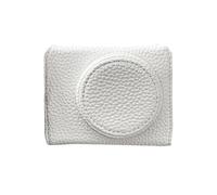 Jenngaoo Custodia Protettiva per Fotocamera Portatile, Materiale in Pelle Sintetica con Base Aperta e Tracolla, Design Compatto per Accesso a Schermo Ribaltabile e Pulsanti - per Z (Bianco)