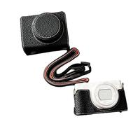Jenngaoo Custodia Protettiva per Fotocamera Portatile, Materiale in Pelle Sintetica con Base Aperta e Tracolla, Design Compatto per Accesso a Schermo Ribaltabile e Pulsanti - per Z (Nero)