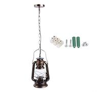 Jenngaoo Lanterna Vintage da Esterno, Lanterna a LED da 11 '' Luci a Sospensione per Interni da Esterno E27 Lampada a Luce a Vite per La Decorazione del Cortile della Tavola del Patio di Casa - 220V