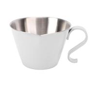Jenngaoo Misurino per Caffè in Acciaio Inossidabile 100ML con Doppia Scala, Spout a V per Versamenti Precisi, Bicchiere Doseatore per Latte Cocktail Professionale Lavabile i