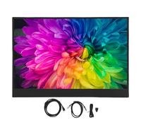 Jenngaoo Monitor Portatile HDR 14 Pollici 1920x1200 60Hz USB Type-C Ultra Sottile, Schermo Esterno Secondario con Supporto Regolabile per Laptop, PC, Smartphone come Secondo Scherm