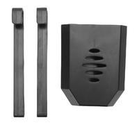 Jenngaoo Porta Tablet per la Pulizia del Serbatoio del WC, Supporto da Appendere in ABS per Detergente per WC 8,8x7,2x4 cm per Prevenire l'inquinamento del Serbatoio dell'Acqua (Nera)