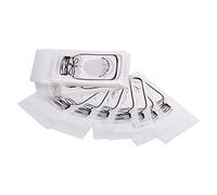 Jenngaoo Sacchetti per Dolci Biscotti Party, 100 Pezzi 4 Colori con Finestra Trasparente, Materiale Plastico Sicuro per Feste Matrimoni Compleanni Regali Caramelle (7 * 10+3 Bianco)