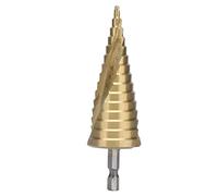Jenngaoo Step Drill Bit HSS Titanio Rivestito 4-32 mm per Foratura Multipla in Metallo, Legno, Plastica e PVC, con Fresa Esagonale per Utensili Elettrici