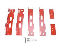 Jenngaoo Strumento Allineamento Ruote, Design Antiscivolo con Fori Sospensione Misurazione Precisa Acciaio Compatibile 5x4.5 5x5 5x5.5 6x5.5 8x6.5 8x170mm UTV ATV per Auto SUV Seda (Arancia)