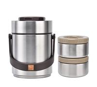Jenngaoo Thermos per Alimenti da 1500ml, Barattolo per Alimenti Thermos per Il Pranzo Isolato Sottovuoto in Acciaio Inossidabile 304 per Cibi Freddi o Caldi