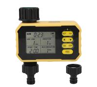 Jenngaoo Timer Irrigazione Automatica Solare con Sensore Pioggia, Programma Multiplo Flessibile Design Anti Intasamento Alimentazione Tipo C, per Giardino Cortile Terrazzo Orto