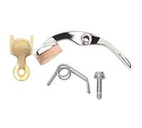 Jenngaoo, Valvola di scarico per tromba in Sib, chiave dello sputo, con vite e molla, pezzo di ricambio per tromba, strumenti musicali (CB99)