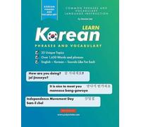 Jennie Lee Learn Korean Phrases and Vocabulary (Tascabile)