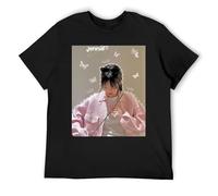 Jennie - Maglietta in cotone con stampa a maniche corte dal design unico, per iniziare una conversazione, Nero , XL