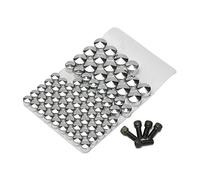 JenNiFer 75Pcs Chrome Bolt Topper Caps Dado Coperchio Kit Per Harley Davidson Flt-Flh