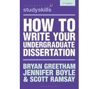 Jennifer Boyle Scott Ramsay Brya How to Write Your Undergraduate Di (Tascabile)