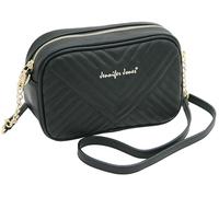 Jennifer Jones - Borsa a tracolla da donna - 24 x 16 x 10 cm - Borsa a spalla per uscire - Borsetta elegante, Nero
