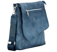 JENNIFER JONES - Borsa a tracolla da donna, compatta, 5 l, Blu, Mittelgroße