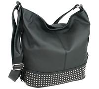 JENNIFER JONES Borsa Donna, Borse a Mano Borse Tracolla Borse a Spalla XXL (Nero)