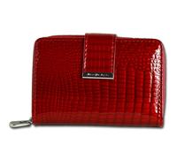 Jennifer Jones Donna Rfid Blocker Portafogli Rosso Pelle Coccodrillo OPJ711R