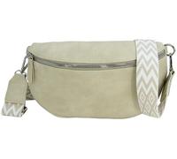 Jennifer Jones - Marsupio Donna Borsa a Tracolla monospalla Waist Bag Sling Bag grande Cintura Regolabile (Beige)