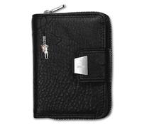 Jennifer Jones RFID Blocker Portafoglio Donna In Vera Pelle Nero OPJ708S