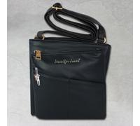 Jennifer Jones Similpelle Borsa Donna a Tracolla da Sera Nero OTJ141S