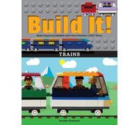 Jennifer Kemmeter Build It Trains (Copertina rigida) Brick Books