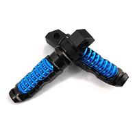 JenNiFer Pedane Per Passeggero Posteriore In Metallo Universale Con Pedale 8Mm, Foro Per Kawasaki Yamaha - Blu