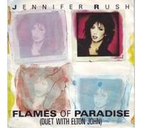 Jennifer Rush Duet With Elton John - Flames Of Paradise - CBS - 650865 6