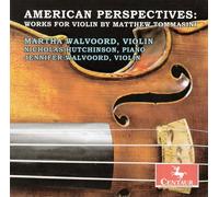 Jennifer Walvoo American Perspectives: Works for Violin By Matthew Tommasi (CD)