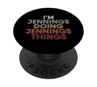 Jennings Name Jennings Personalized Name First Given PopSockets PopGrip Adesivo