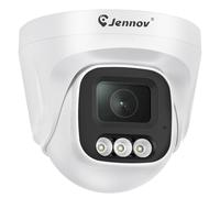 Jennov 5MP Telecamere WiFi Esterno, Telecamera Aggiuntiva, Angolo Ampio Di 120°, Registrazione 24/7, Visione Notturna a Colori, Rilevamento Persona, Solo Jennov WiFi NVR, Eseecloud APP