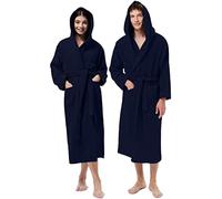 Jenny Sesal Accappatoio UNISEX in Morbida Spugna, Ideale per CASA, SPA, SAUNA, PALESTRA. Morbido, confortevole e con alta capacità di asciugatura (XL, Blu)