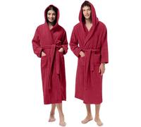 Jenny Sesal Accappatoio UNISEX in Morbida Spugna, Ideale per CASA, SPA, SAUNA, PALESTRA. Morbido e con alta capacità di asciugatura (XL, Bordeaux)