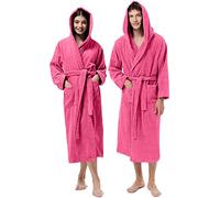 Jenny Sesal Accappatoio UNISEX Morbida Spugna, Ideale per CASA, SPA, SAUNA, PALESTRA. Morbido, confortevole e con alta capacità di asciugatura (XXL, Fuxia)