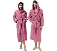 Jenny Sesal Accappatoio UNISEX Morbida Spugna, Ideale per CASA, SPA, SAUNA, PALESTRA. Morbido, confortevole e con alta capacità di asciugatura (L, Rosa)