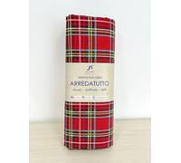 Jenny Sesal ARREDATUTTO telo copritutto Gran Foulard COPRILETTO copridivano Tessuto LONETA - disegno SCOZZESE misura MATRIMONIALE