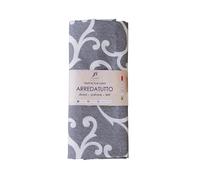 Jenny Sesal - ARREDATUTTO telo copritutto Gran Foulard (Matrimoniale, Giglio Grigio)