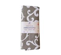 Jenny Sesal - ARREDATUTTO telo copritutto Gran Foulard (Matrimoniale, Giglio Tortora)