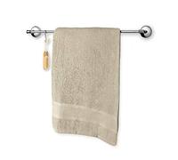 Jenny Sesal Asciugamano da bagno grande tinta unita, telo bagno, 90x140 cm. Con spugna proveniente dal Portogallo (Nocciola)