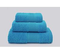 Jenny Sesal Asciugamano da bagno, set di 3/5pz in tinta unita disponibili in vari colori, Viso,Ospite e Telo. (Ottanio, SET-3PZ)