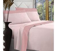 Jenny Sesal Completo letto in Flanella Anti-Pilling - Magenta Singolo, Matrimoniale e una piazza e mezza - stampato, morbido al tatto (Una piazza e mezza, Rosa)