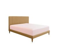 JENNY SESAL Lenzuolo sotto con angoli, in tinta unita, Letto Singolo, Matrimoniale, Piazza e Mezza - Vari Colori e Taglie (Cipria, Una piazza e mezza)